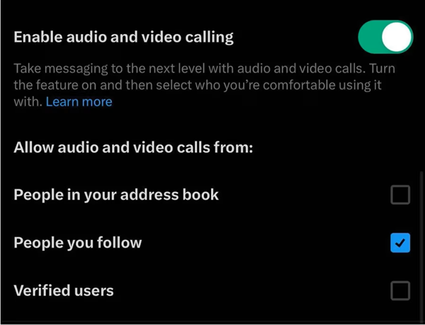 X (previously Twitter) is now rolling out voice and video calling